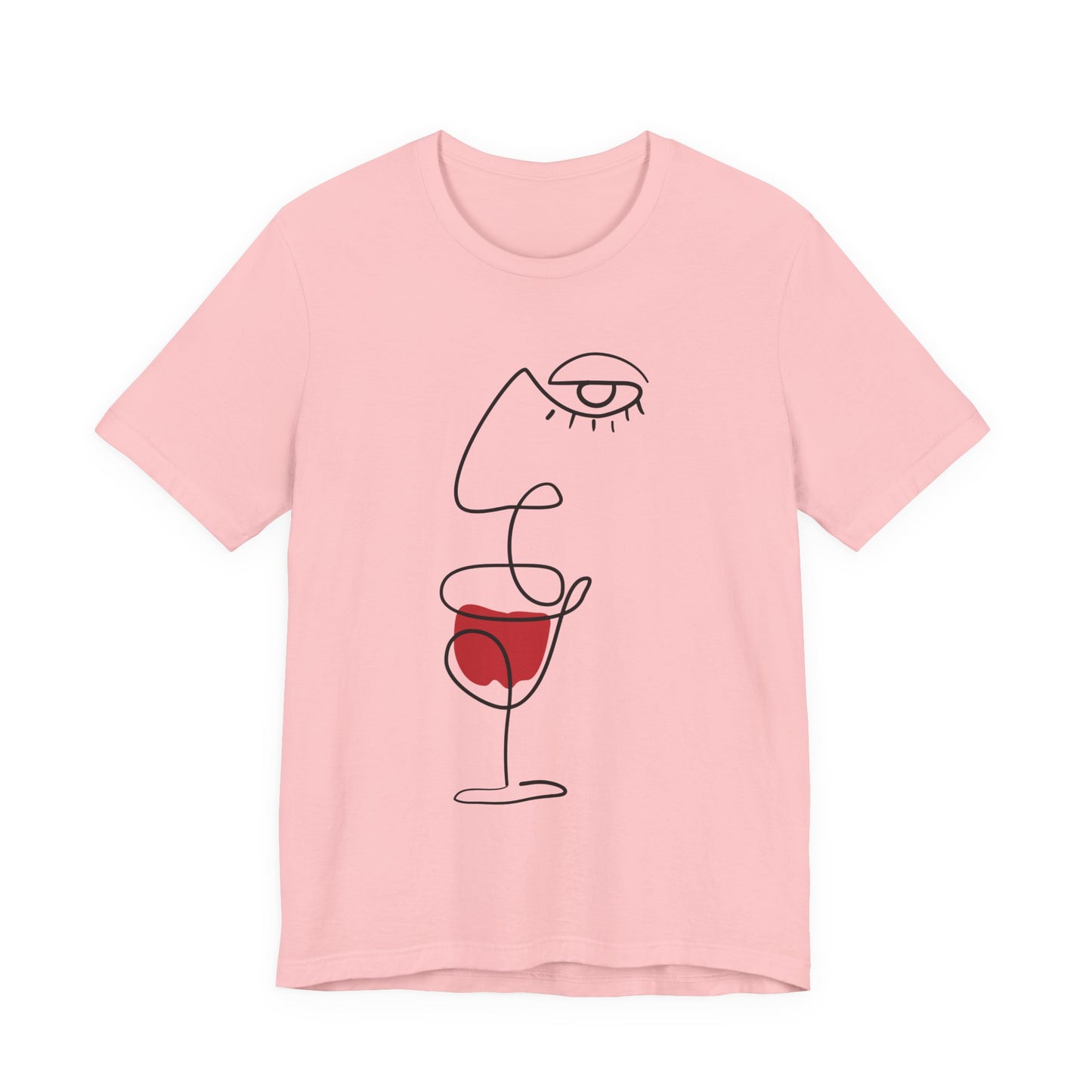 Sipping Line Art Graphic T-Shirt