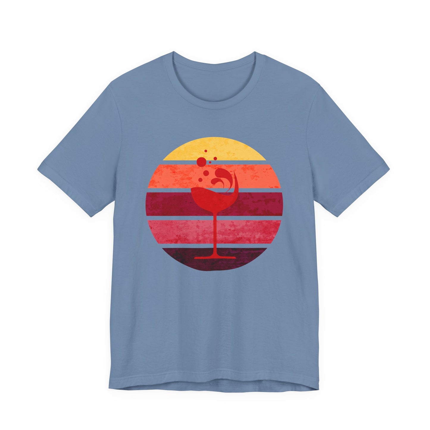 Retro Wine Sunset Graphic *Weathered* T-Shirt