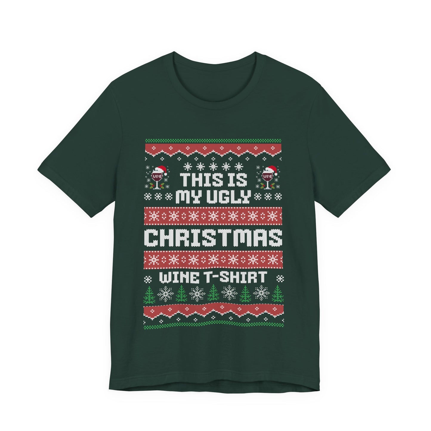 This Is My Ugly Christmas Wine T-shirt