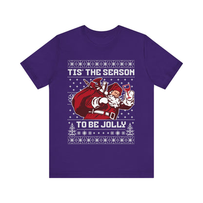 Tis The Season To Be Jolly Wine T-shirt