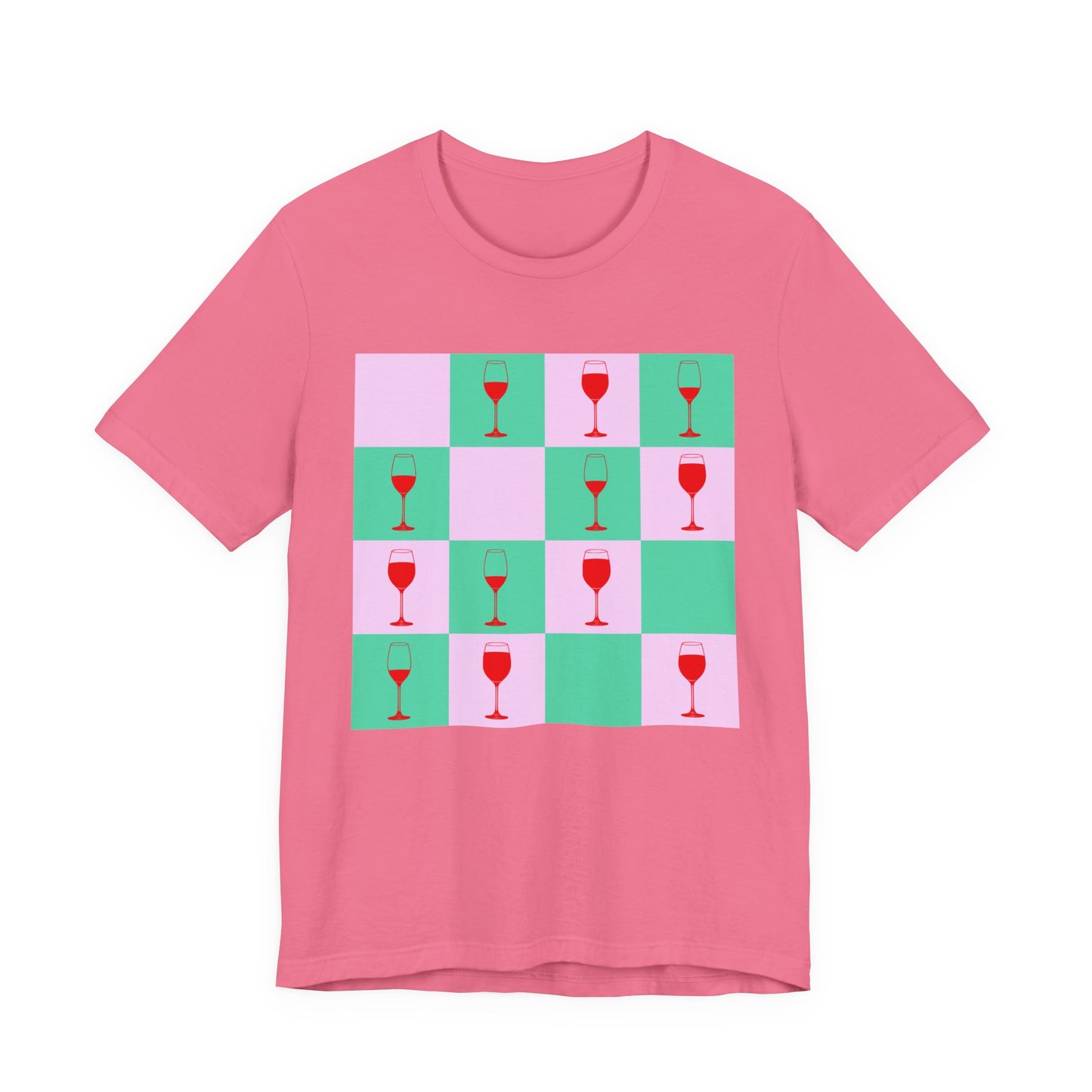 Checkerboard Wine T-Shirt