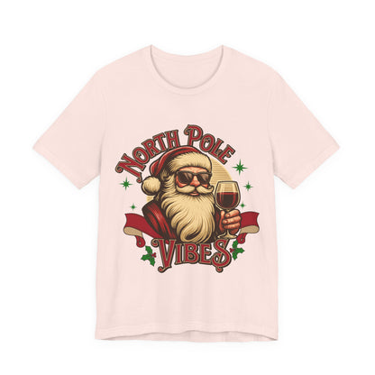 North Pole Vibes Wine T-shirt