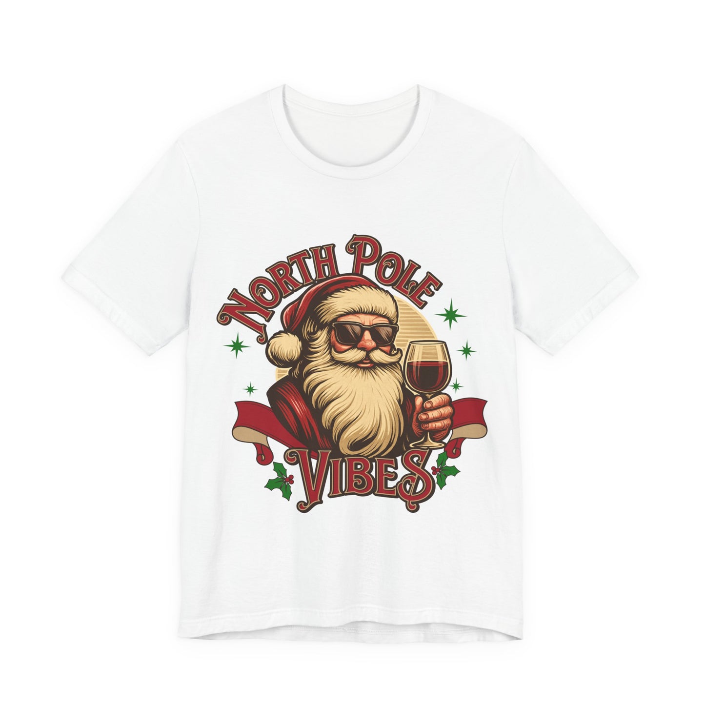 North Pole Vibes Wine T-shirt