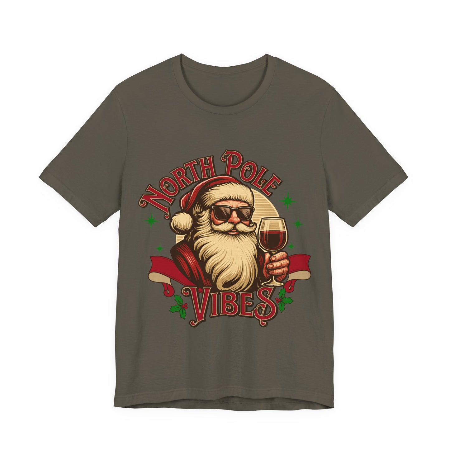 North Pole Vibes Wine T-shirt