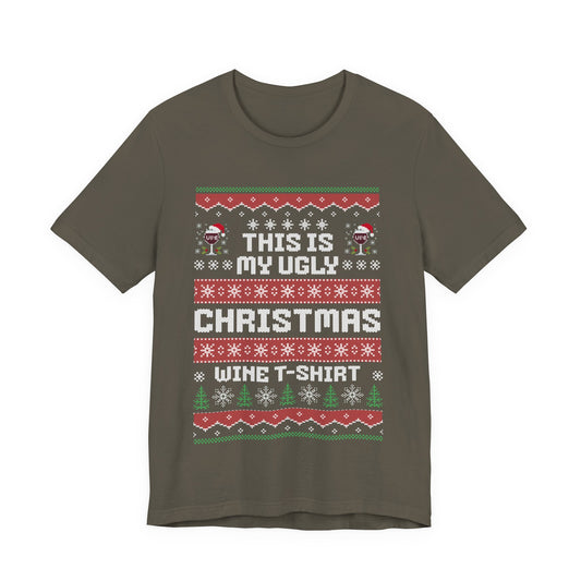 This Is My Ugly Christmas Wine T-shirt