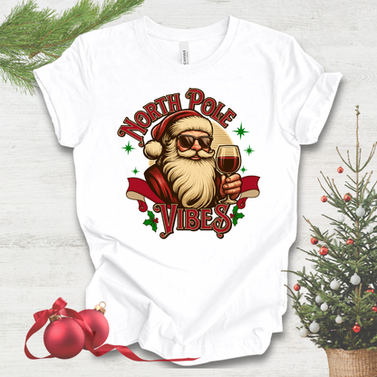 North Pole Vibes Wine T-shirt