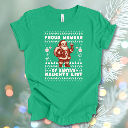 Proud Member of Santa's Naughty List T-shirt