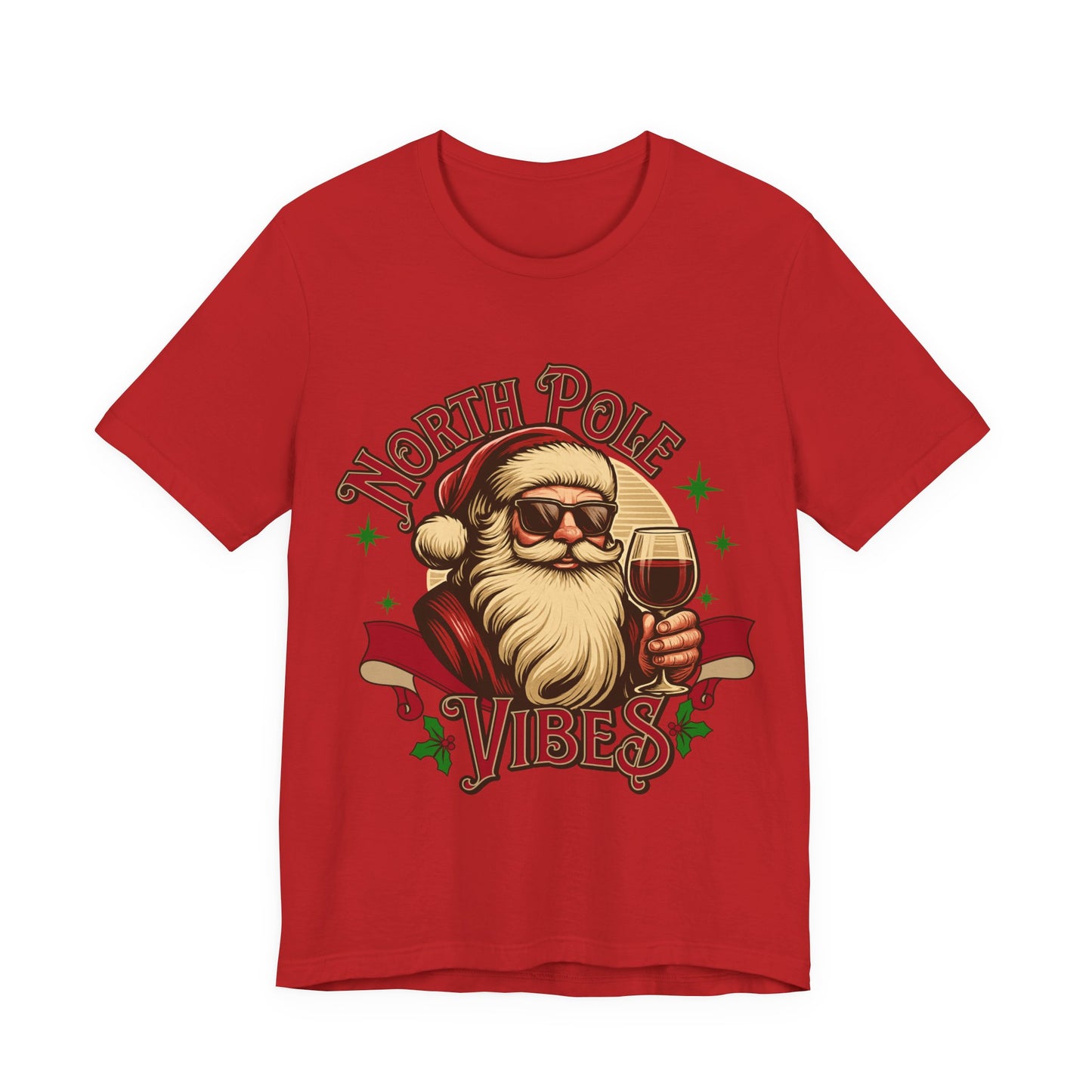 North Pole Vibes Wine T-shirt