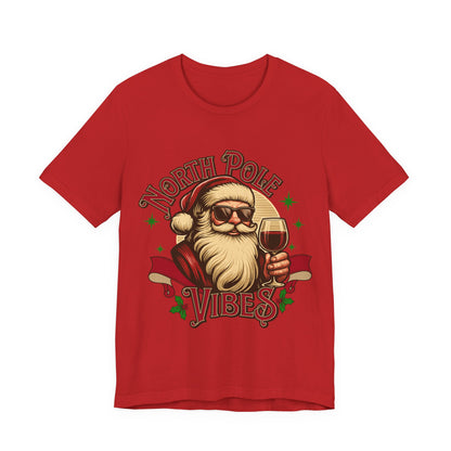 North Pole Vibes Wine T-shirt