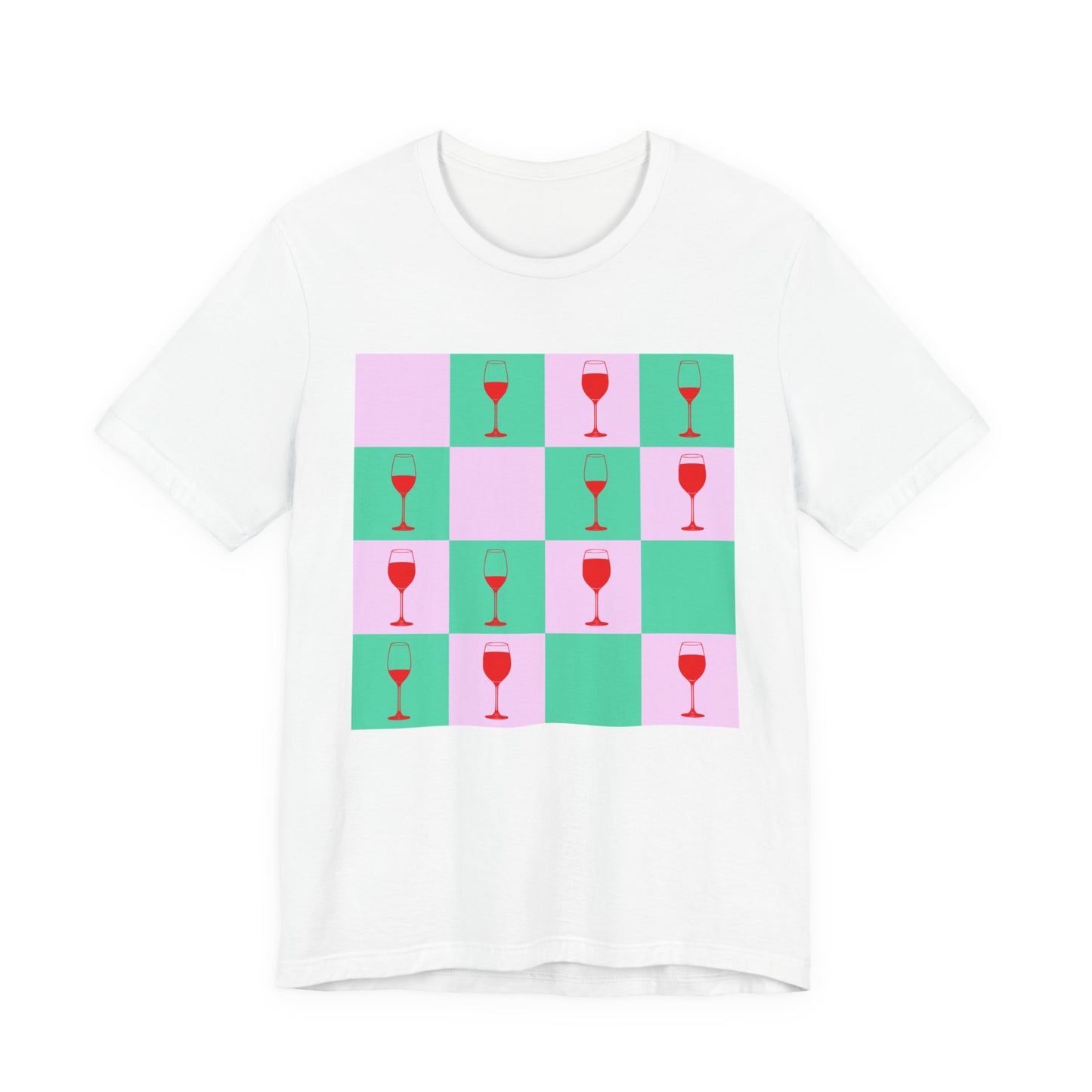 Checkerboard Wine T-Shirt