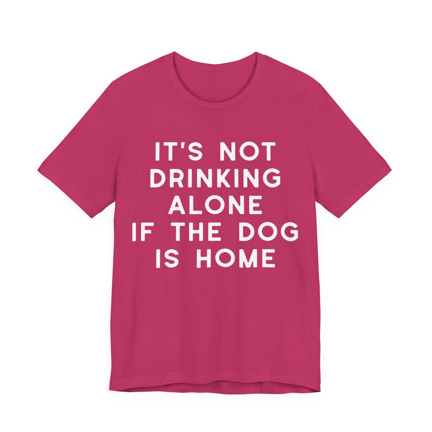 It's Not Drinking Alone If The Dog Is Home T-Shirt