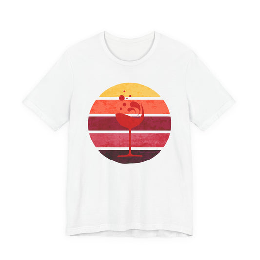Retro Wine Sunset Graphic *Weathered* T-Shirt